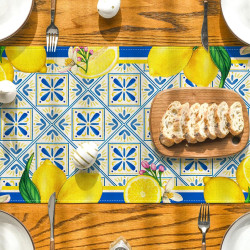 Lemon Pattern Table Runner